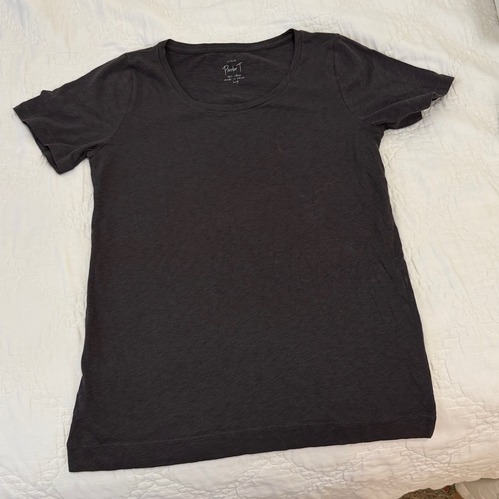 J.Crew dark gray Painter Tee NWOT girls L